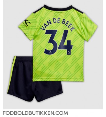 Manchester United Donny van de Beek #34 Tredjetrøje Børn 2022-23 Kortærmet (+ Korte bukser)